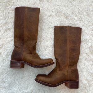Brown Frye campus boots